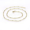 304 Stainless Steel Cable Chains Necklaces X-NJEW-P223-02G-1