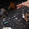 Cone Natural Rose Quartz & Amethyst & Yellow Jade Dowsing Pendulums PALLOY-MA00008-3