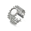 304 Stainless Steel Cuff Ring Components SA-CBA37BC-16A-P-1