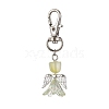 Angel Glass Pendant Decorations HJEW-JM01627-3