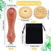 CRASPIRE 1Pc Golden Tone Brass Stamp Head DIY-CP0007-82H-2
