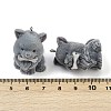 Flocky Resin Pendants FIND-A052-07D-3
