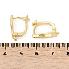 Hollow Oval Rack Plating Brass Micro Pave Cubic Zirconia Hoop Earrings Finding KK-E084-63G-3