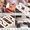 BENECREAT 8Pcs 2 Style Ceramic Jewelry Hanging Burning Bracket Kiln Tool TOOL-BC0002-08-4