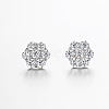 925 Sterling Silver Pave Moissanite Stud Earrings for Women SX7074-2-4