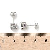 925 Sterling Silver Moissanite Rhinestone Stud Earrings EJEW-U042-04P-5