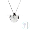 Mini Clear Glass Pet Urn Ashes Bottle Pendant Necklaces PW-WGCA5AD-01-1