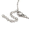 Flat Round Plastic Imitation Pearl Pendant Necklaces & Bracelets & Stud Earrings Sets SJEW-C004-02P-3