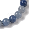 8mm Round Natural Blue Aventurine Braided Bead Bracelets BJEW-C067-01B-16-3