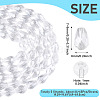 5 Strands Transparent Teardrop Glass Beads Strands GLAA-TA0004-21B-4