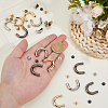 12 Sets 3 Colors Alloy Decorative Buckles FIND-HS0002-29-3