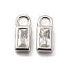 Real Platinum Plated Rhodium Plated 925 Sterling Silver Charms STER-K176-03E-P-2