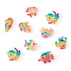 32pcs 8 style Ocean Theme Transparent Resin Pendants RESI-TA0001-46-3