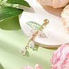 Lily Flower Acrylic Pendant Decorations HJEW-JM02333-2