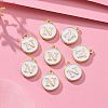 Golden Plated Alloy Charms X-ENAM-S118-01N-5