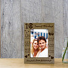 10 Years of Marriage Natural Wood Photo Frames AJEW-WH0292-030-7