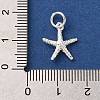 925 Sterling Silver Sea Animal Starfish Charms FIND-U013-16S-3