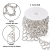 Cheriswelry Iron Crystal Rhinestone Cup Chain CH-CW0001-01-4