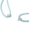 5Pcs 5 Colors Adjustable Waxed Polyester Cord Bracelet Making AJEW-JB01314-02-3