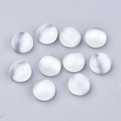 Cat Eye Cabochons GLAA-P039-A06-8mm-1