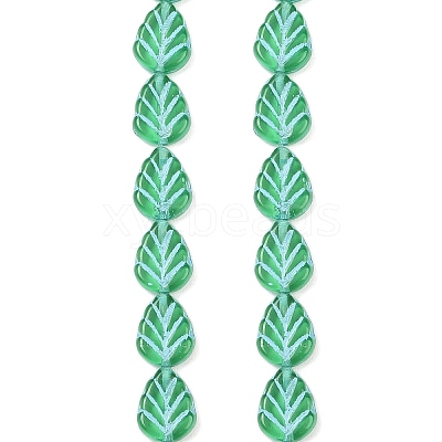 Czech Pressed Glass Beads GLAA-I061-41B-1
