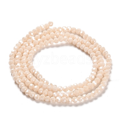 Electroplate Opaque Glass Beads Strands EGLA-A035-P3mm-A05-1