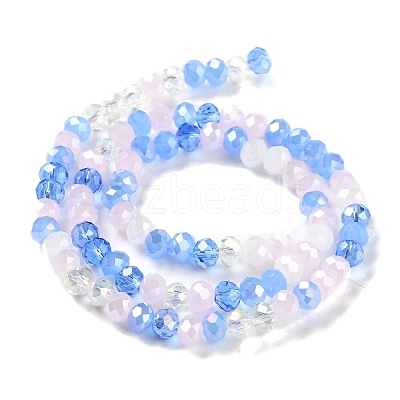 Glass Beads Strands EGLA-A034-M6mm-18-1