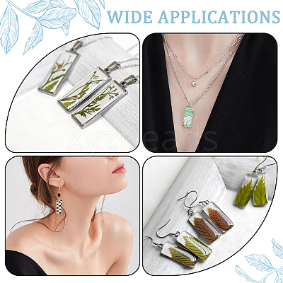 DIY Rectangle Pendant Making Kits DIY-SC0033-97-1