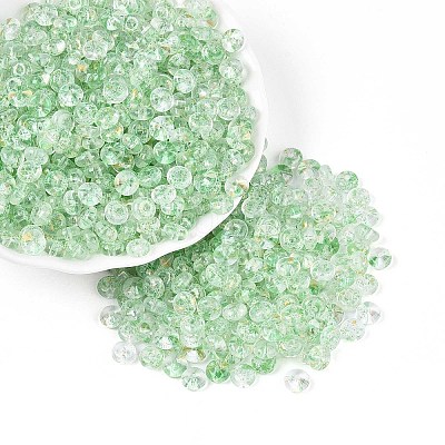 Baking Paint Transparent Glass Beads DGLA-T004-07G-1