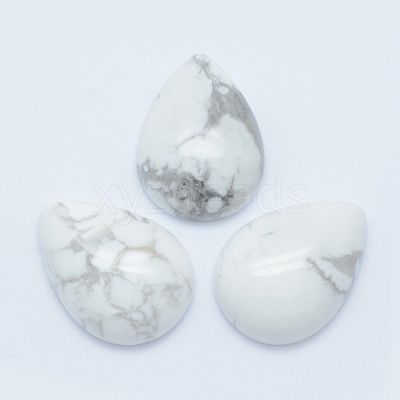 Natural Howlite Cabochons G-E491-B-04-1