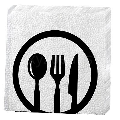 Iron Napkin Holder DJEW-WH0020-003-1