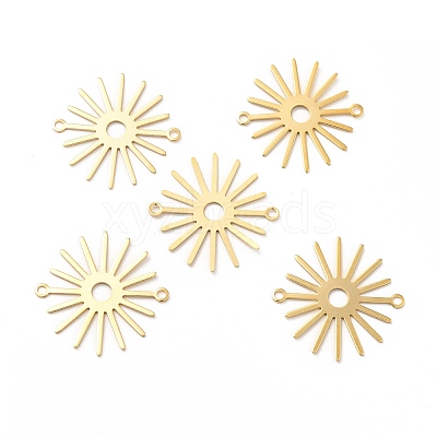 Brass Connector Charms KK-H435-10G-1