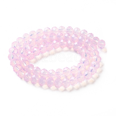 Baking Paint Transparent Glass Beads Strands DGLA-A034-J8MM-D09-1