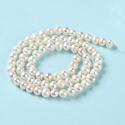 Natural Cultured Freshwater Pearl Beads Strands PEAR-E018-55-1