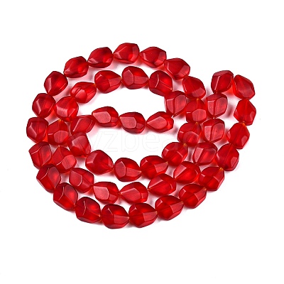 Frosted Glass Beads Strands GLAA-T023-30A-1