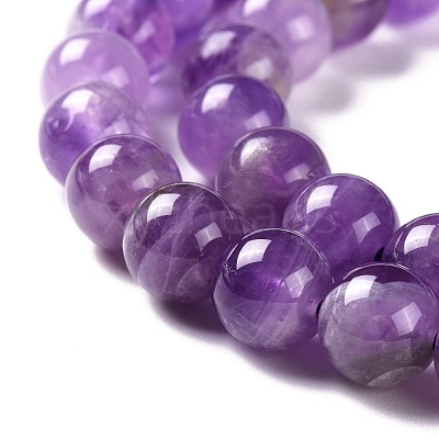 Natural Chevron Amethyst Beads Strands G-S030-7.5mm-1