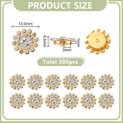 200Pcs Sew on Rhinestone RGLA-GA0001-15-1