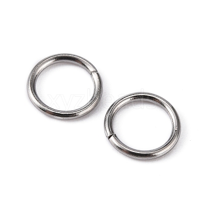 Tarnish Resistant 304 Stainless Steel Open Jump Rings STAS-Q186-02-8x1mm-1