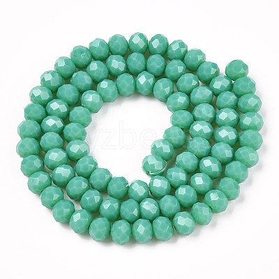 Opaque Solid Color Glass Beads Strands EGLA-A034-P1mm-D31-1