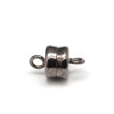 Column Brass Magnetic Clasps with Loops KK-M064-M-NR-1