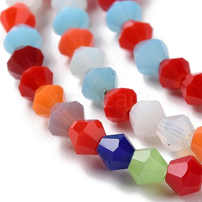 Opaque Solid Color Imitation Jade Glass Beads Strands LS-GLAA-F029-P4mm-16-1