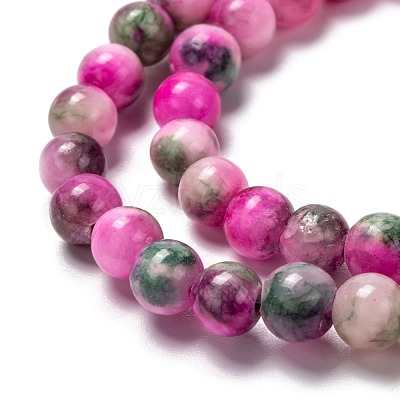 Natural Persian Jade Beads Strands G-G032-6mm-10-1
