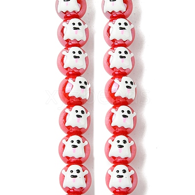 Handmade Porcelain Beads Strands PORC-A025-01C-1