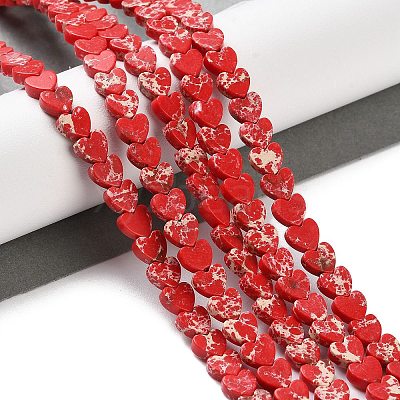 Dyed Synthetic Imperial Jasper Beads Strands G-M403-A36-02-1