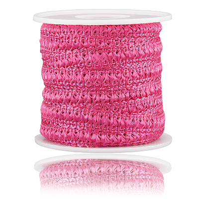 10Yards Polyester Lace Trim Ribbon OCOR-GF0004-83D-1