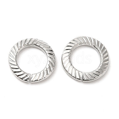 Rack Plating Brass Linking Rings KK-Z033-02P-1