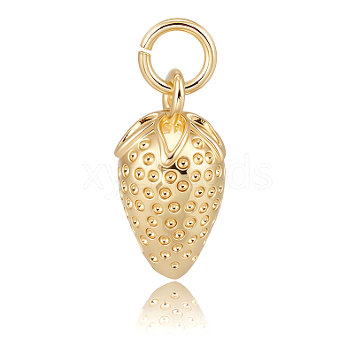 10Pcs Brass Pendant Rhinestones Settings KK-BBC0018-10-1