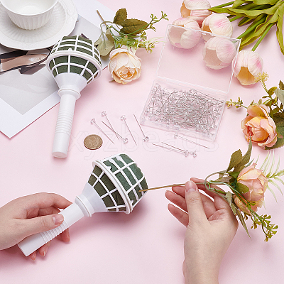 2Pcs Plastic Bridal Bouquet Holder FIND-SP0005-59-1