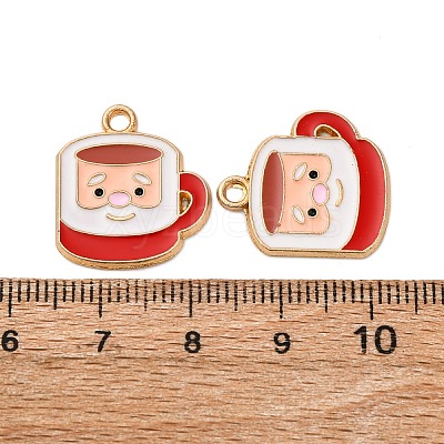 Christmas Alloy Enamel Pendants ENAM-K080-01H-G-1