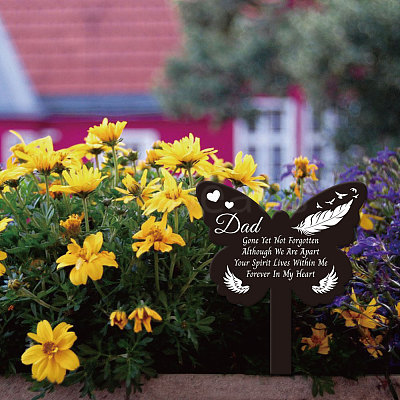 Acrylic Garden Stake AJEW-WH0364-012-1